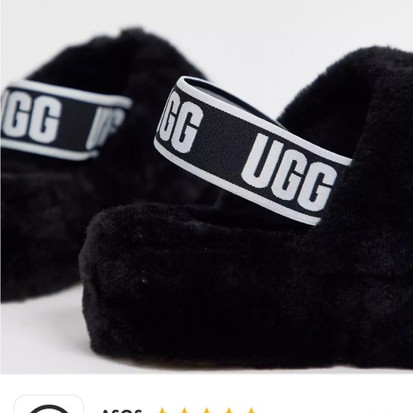 UGG black size 10 Fluff Yeah like new tried on NWOT - Picture 2 of 14